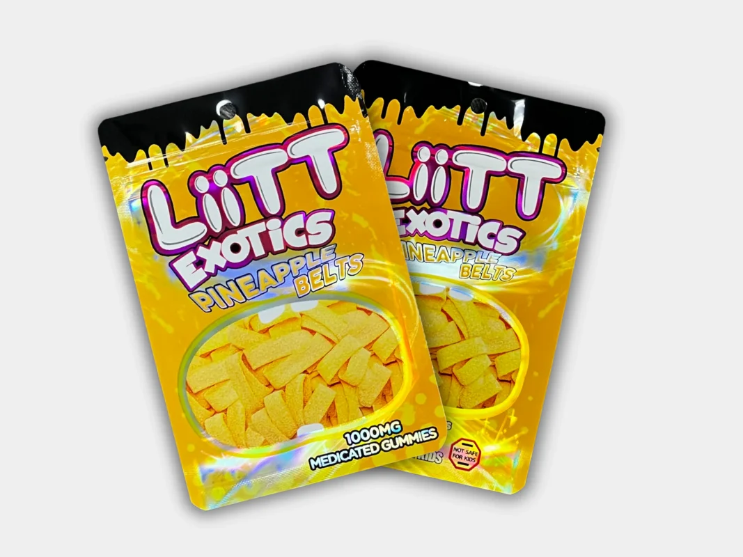 Liitt Exotics Pineapple Belts Gummies