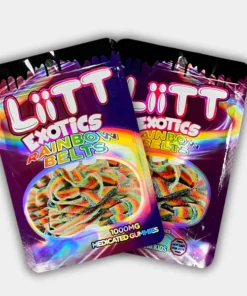 Liitt Exotics Rainbow Belts Mylar Bag