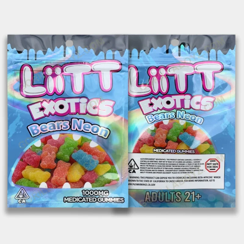 Liit Exotics Neon Bear Gummies